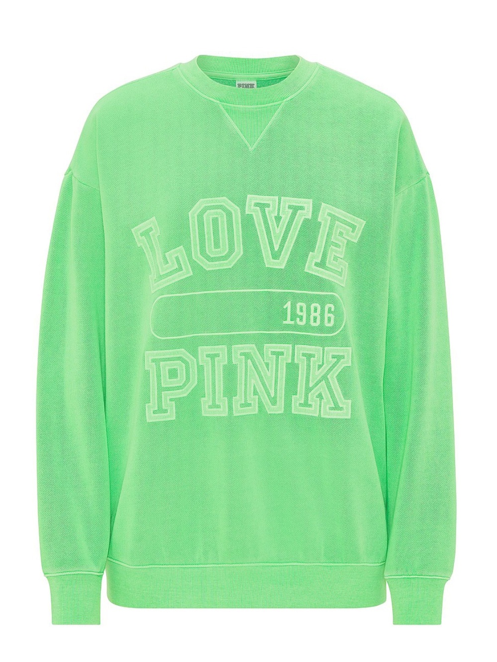 VS PINK campus fleece crew sweatshirt XXL NWT